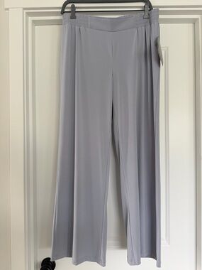 IMAN Soft Gray Wide-Leg Women's Pants